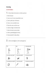 English Worksheet: Drawing