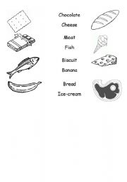 English worksheet: JOIN THE FOOD 1