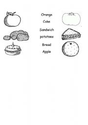 English worksheet: JOIN THE FOOD 2