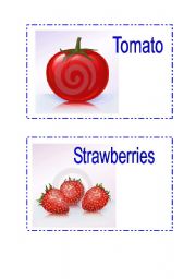 English worksheet: FOOD FLASHCARDS  - SET 2 ( 2 PAGES)