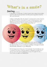 English worksheet: Smiles