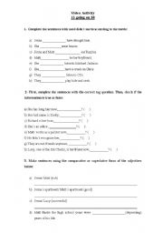 English worksheet: Video Activity- 13 going 30