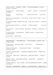 English Worksheet: Holidays