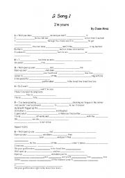 English worksheet: ʹm yours