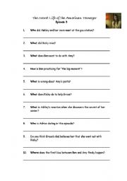 English worksheet: The Secret Life of the American Teenager episode 3