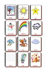 Flashcards weather