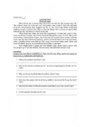 English worksheet: Listening