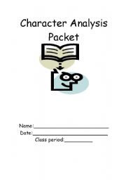 English worksheet: Charcter Analysis Packet