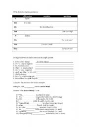 English worksheet: Simple present