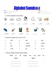 Phonics-Alphabet Sounds n-z