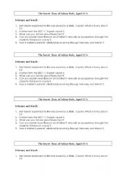 English worksheet: Adrian Mole