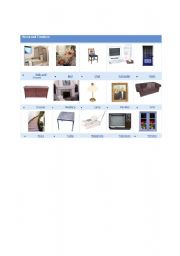 English Worksheet: home and furniture