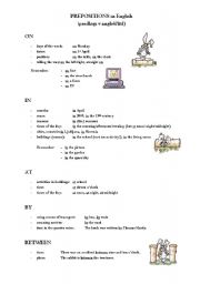 Prepositions - overview