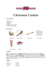 English worksheet: Christmas Cookies