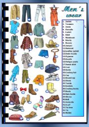 Clothes worksheets