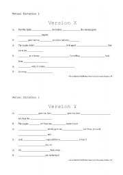 English worksheet: Phrasal Verbs - Mutual Dictations