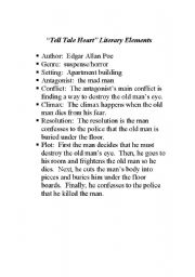 English Worksheet: tale tale heart