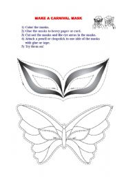 MAKE A CARNIVAL MASK