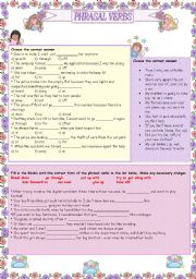 English Worksheet: PHRASAL VERBS 