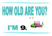 English Worksheet: HOW OLD ARE YOU ?