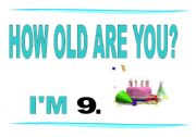 English worksheet: HOW OLD ARE YOU ?