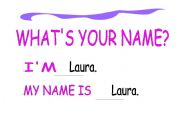 English Worksheet: WHATS YOUR NAME? 