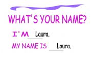 English worksheet: WHATS YOUR NAME? 