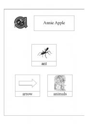 English worksheet: Annie Apple and Bouncy Ben