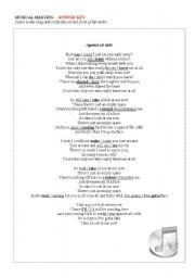 English Worksheet: Against all odds - Mariah Carey (Answer key)