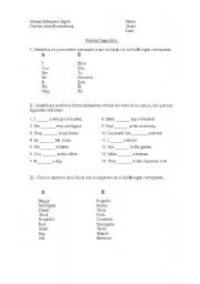English worksheet: elemenary test