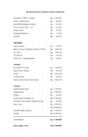 English Worksheet: proporsal managent