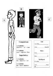 English worksheet: Superlative and Comparative Introdution