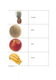 English worksheet: Foodcards 3 