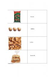 English worksheet: Foodcards 6