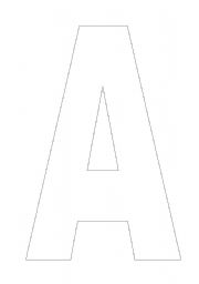English worksheets: Large ABC Letters