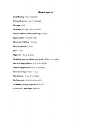 English Worksheet: Glosario Agrcola