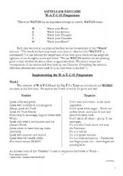 English Worksheet: watch