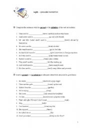 English worksheet: Gerund/ Infinitive