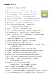 English Worksheet: Revision before summer!