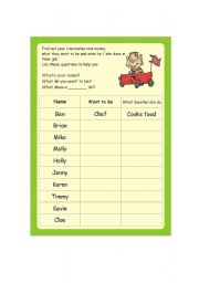 English Worksheet: Jobs speaking 3 worksheet