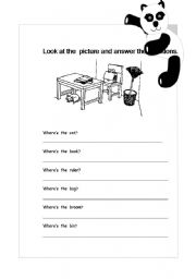 English worksheet: PREPOSITION