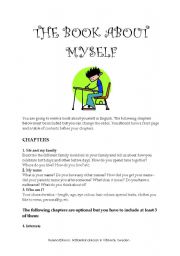 English Worksheet: The Book About Myself