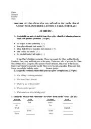 English Worksheet: simple past