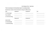 English worksheet: Past Continuous Survey