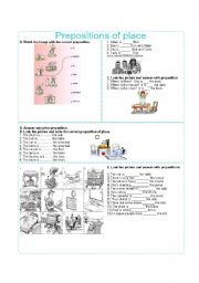 prepositions fo place