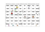 English Worksheet: PAST TENSE GAME