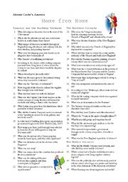 English worksheet: Alistair Cookes America - Home from Home