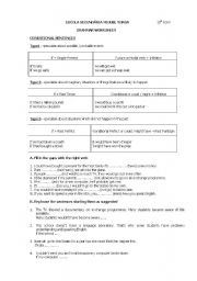 English worksheet: If- clauses - worksheet