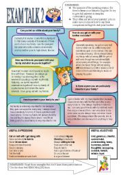 English Worksheet: More Speaking Preparation 2.  Family