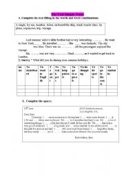 English Worksheet: the past simple tense